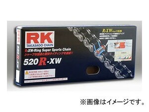 2輪 アールケー・エキセル/RK EXCEL シールチェーン STD 鉄色 520R-XW 100L