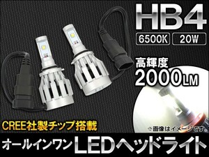 AP オールインワン LEDヘッドライト HB4 CREE社製チップ搭載 20W AP-LEDHEAD-G-HB4 入数：1セット(左右)