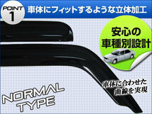 サイドバイザー スズキ キャリートラック DA63T/DA65T 2001年09月～ APSVC021 入数：1セット(2枚)_画像2