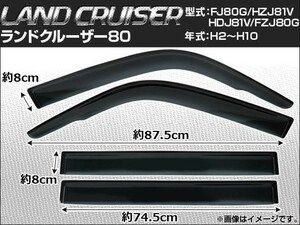 サイドバイザー トヨタ ランドクルーザー80 FJ80G/HZJ81V/HDJ81V/FZJ80G 1990年～1998年 AP-SVTH-T01 入数：1セット(4枚)