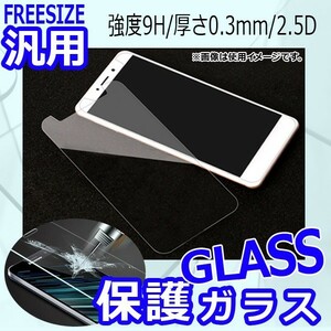 AP 保護ガラス 汎用 フリーサイズ 強度9H 厚さ0.3mm 2.5D 5.5インチ AP-MM0029-55