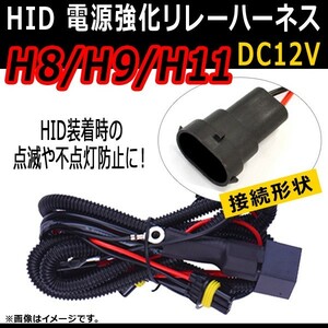 AP HID 電源強化リレーハーネス H8/H9/H11 点滅や不点灯防止に！ AP-HID-CARPARTS-014