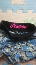 【即決!!】piamon　とっても可愛いチェック柄フリル付きショートパンツ 110cm_画像4