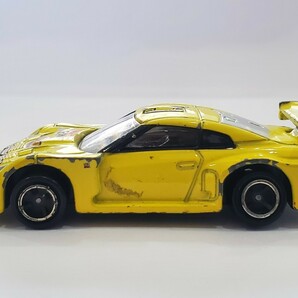 ★トミカ タカラトミー ミニカー TOMICA NISSAN 日産 ニッサン GT-R レーシング 希少 R35 Yellow Hat 2008 1/64 NO.50 廃盤 同梱可 中古★の画像6