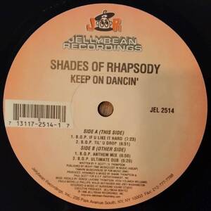 【中古・アナログレコード】Shades Of Rhapsody / Keep On Dancin'【SCMS0000000193】