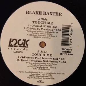 【中古・アナログレコード】Blake Baxter / Touch Me【SCMS0000000196】