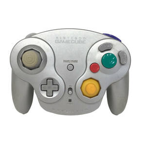 23R108 1 NINTENDO nintendo Game Cube wireless controller wave bird silver DOL-004 secondhand goods 