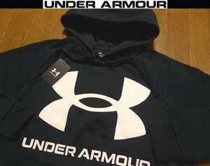 L(US)XL(JP位)★冬物ビッグSALE送無料★新品 アンダーアーマー USA限定コールドギア 防寒 保温 蓄熱 ビッグアイコンゴ スウェットパーカー