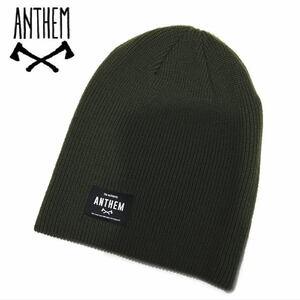 #ANTHEM TALL BEANIE color :OLIVE Beanie knitted cap 