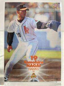 Tomohiro Nagai 37 Fukuoka Daiei Hawks BBM 2000 Baseball Magazine