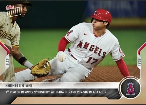 大谷翔平　Shohei Ohtani - 2021 MLB TOPPS NOW Card 727　2021.8.28　トップス