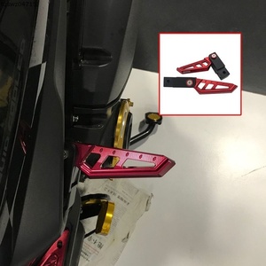 Black オートバイ XMAX CNC Footpads ヤマハ XMAX300 400 125 250 2014-2019 足ペダルプレートペグ