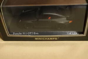 ミニチャンプス　1/43　ポルシェ　９１１　GT2 EVO　ホモロゲーションブラック　新品同様未使用未開封