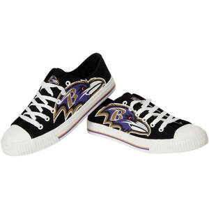 SN563)Forever Collectibles Baltimore Ravens Big Logo Low Topスニーカー/ボルチモア・レイブンズ/NFL/28cm