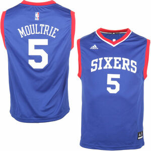 AW13)adidas Arnett Moultrie Philadelphia 76ers /NBA/フィラデルフィア・セブンティシクサーズ/L/ジュニアサイズ/YOUTH/ゲームシャツ