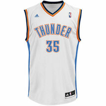 AW27)adidas Kevin Durant Oklahoma City Thunder/NBA/オクラホマシティ・サンダー/XL/ジュニアサイズ/YOUTH/ゲームシャツ_画像2