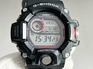 50512□腕時計 カシオ G-SHOCK GW-9400-1ER RANGEMAN レンジマン マルチバンド6 電波ソーラー TOUGH SOLAR WARRANTY CARD 未記入 稼働品