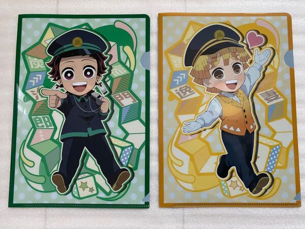 鬼滅の刃 京橋遊園 大阪メトロ すごろく大作戦 特典 クリアファイル 炭治郎と善逸