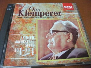 【2CD】クレンペラー / ニュー・フィルハーモニアo バッハ / 「管弦楽組曲」（全曲） (EMI 1969)