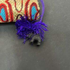 北海道民芸 コタン織 コタン アイヌ 民芸品 小銭入れ がま口 和装小物 箱付きの画像3