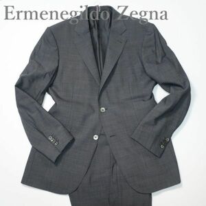 最高峰の一着☆エルメネジルドゼニア Ermenegildo Zegna シングル2Bスーツ/イタリア製 グレー 50Drop7（4992)aajjj