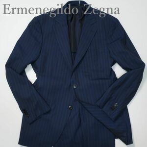 エルメネジルドゼニア Ermenegildo Zegna 最高級シングル2Bスーツ/スイス製 ネイビー 50Drop7（4988)agahe