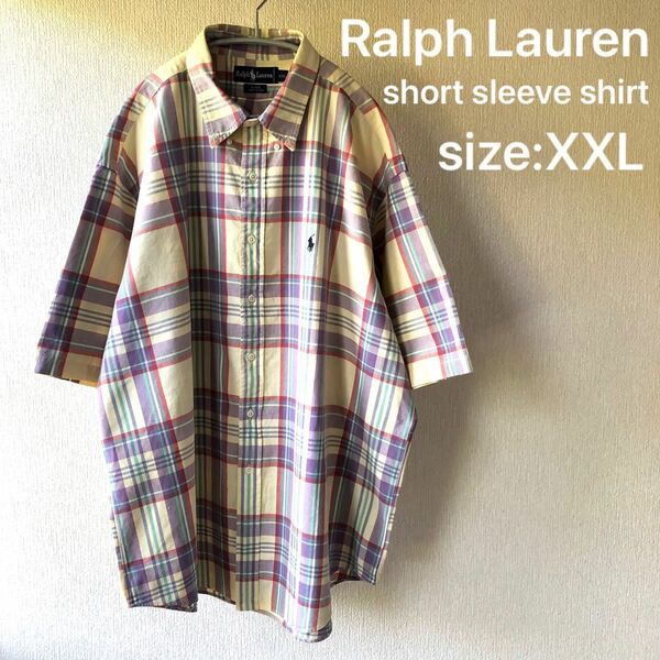 Ralph Laurenラルフローレンチェック柄　半袖シャツ チェックシャツ
