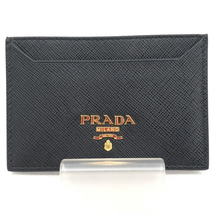 【中古】PRADA カードケース 1MC208 ブラック プラダ[240017552939]_画像1