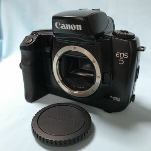 Canon EOS5 QD （Quartz Date） キヤノン イオス５ クオーツデート ボディ　フラッシュ・シャッター切れました　6303061