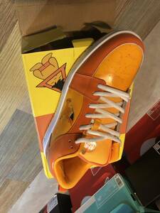 VINCENT PEAK ORANGE MILK CHUNKS ローカットスニーカー US9 オレンジ　FK