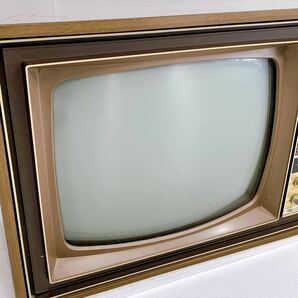 ★昭和レトロ★ NATIONAL ナショナル 真空管テレビ TF-62W レトロテレビ レトロ家電 ビンテージ アンティーク インテリア【ジャンク】の画像3