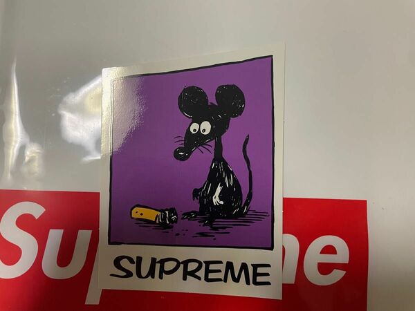 supreme ステッカー　ねずみ　シュプリーム