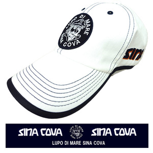 ・シナコバ ドギーキャップ（ポケッタブル）(白）メンズ ゴルフ 帽子 ロゴ刺繍 SINA COVA定番　cp10077710-11