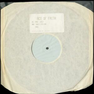 試聴 Act Of Faith - Free (Jazz) [12inch] Prism Leisure UK House