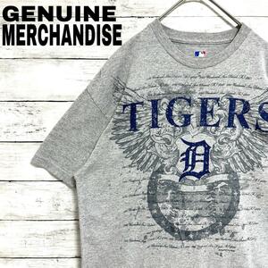 40LUS古着 MLB デトロイト・タイガース 半袖Tシャツ スポーツプリント L相当 メンズ