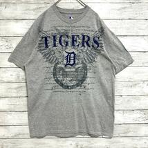 40LUS古着 MLB デトロイト・タイガース 半袖Tシャツ スポーツプリント L相当 メンズ_画像2