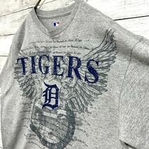 40LUS古着 MLB デトロイト・タイガース 半袖Tシャツ スポーツプリント L相当 メンズ_画像7