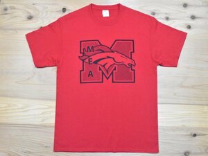 USA古着 Middleburg Broncos ロゴ Tシャツ sizeL 赤 レッド ミドルバーグブロンコス スクール スポーツ チーム フロリダ アメリカ アメカジ