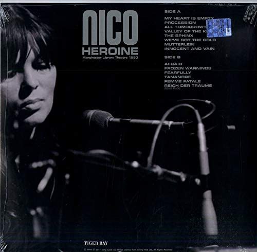 Nico ニコ (=The Velvet Underground) - Heroine - Manchester Library Theatre 1980 限定再発クリアー・カラー・アナログ・レコード Nico ニコ (=The Velvet Underground) - Heroine - Manchester Library Theatre 1980 限定再発クリアー・カラー・アナログ・レコード