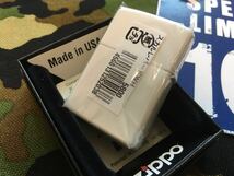 新品未使用♪USA加工プリントジッポーライター♪スカルの中のヒョウ柄が意外にカッコいい！ mercismith2zippo スカルレオパード白_画像2