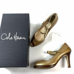  Cole Haan туфли-лодочки эмаль Gold 5 1/2 B999