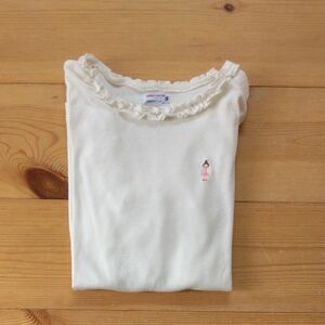 【美品】MIKIHOUSE リーナちゃん 長袖 ロングTシャツ 140 ジュニア 女の子　ミキハウス