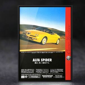 当時物 アルファスパイダー 広告/ブレラ GTV Alfa 939 アルファロメオ Alfa Romeo ミニカー ホイール マフラー 黄色 イエロー バンパー