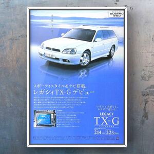 当時物 スバル レガシィ TX-G 広告 / Subaru ミニカー Legacy BE5 BE9 BEE BH5 BH9 BHC BHE カタログ 旧車 ホイール パーツ 部品 マフラー