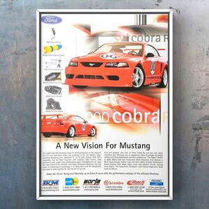 当時物 4代目 フォードマスタング SVT コブラR 広告 /カタログ 4th Ford Mustang GT マスタング 旧車 マフラー ホイール ミニカー ブリット