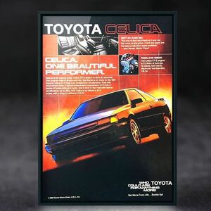 USA 当時物 4代目 トヨタ セリカ 広告 / AT160 ST160 ST162 ST165 GT-Four カタログ 中古 旧車 車 マフラー ホイール パーツ カスタム