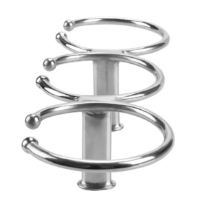 3 ream ring bottle holder 1PCE for ship boat for yacht kayak marine sport accessory convenience goods made of stainless steel silver 