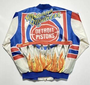 【L】90s Vintage Chalk Line Detroit Pistons Jacket 90年代 ヴィンテージ チョークライン デトロイトピストンズ スタジャン USA製 Y890