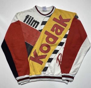 【XL】90s J.J HACINTYRE Kodak Film Racing Sweat 90年代 コダック フィルム レーシング スウェット トレーナー USA製 Y983