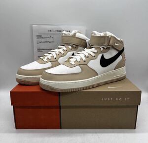 【28.5cm】新品 NIKE AIR FORCE 1 MID 07 LX PALE IVORY ナイキ エアフォース 1 ミッド アイボリー タイムライン 居酒屋(DX2938 200)2756